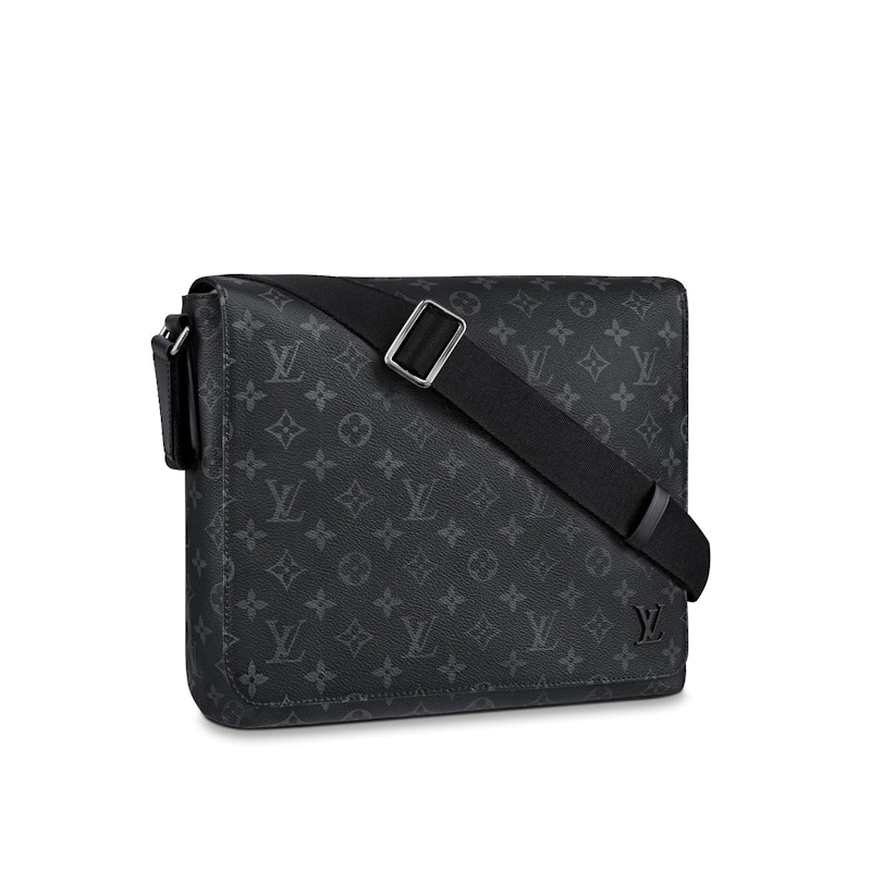 Louis Vuitton District Monogram Eclipse MM Black in Canvas/Leather