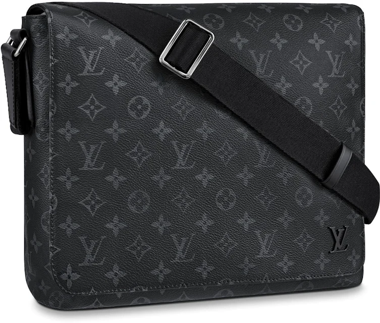 Louis Vuitton District Monogram Eclipse MM Black in Canvas/Leather with ...