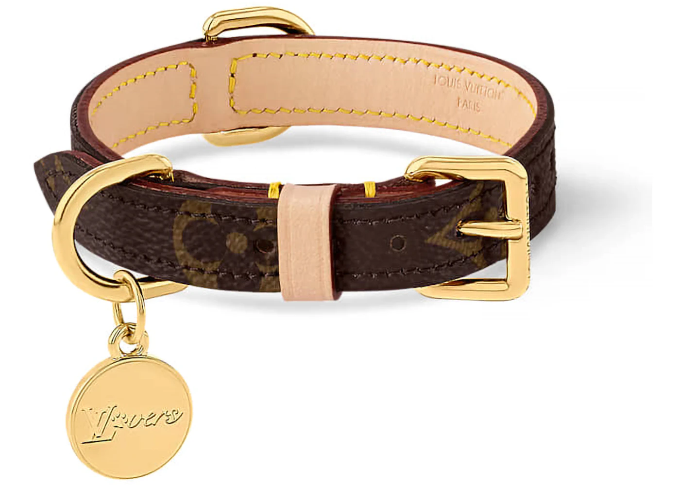 Louis Vuitton Dog Collar XS Monogram in Canvas with Gold-tone US