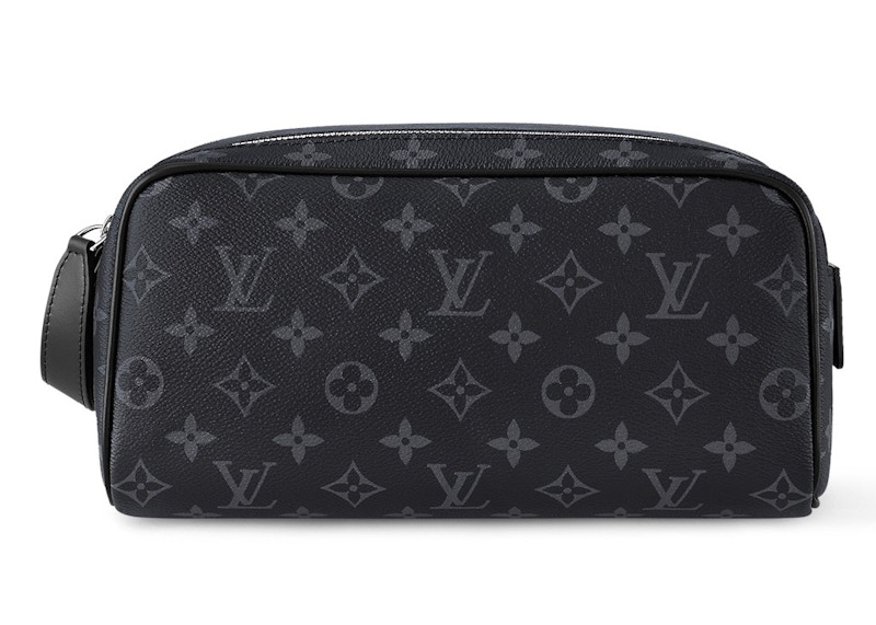 在庫少 希少【LOUIS VUITTON】Dopp Kit Monogram Eclipse Canvas Louis-Vuitton-Dopp-Kit-