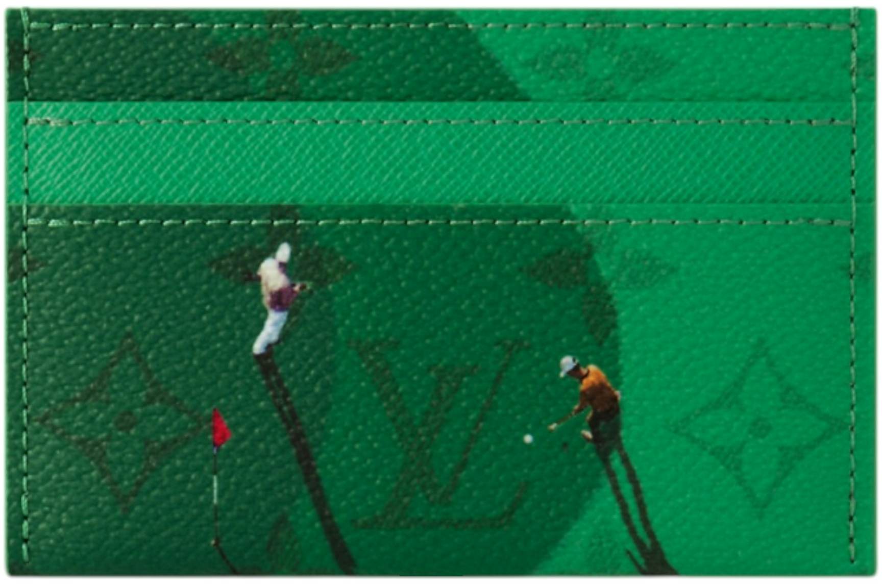 Louis Vuitton Golf Double Card Case Green in Canvas - GB