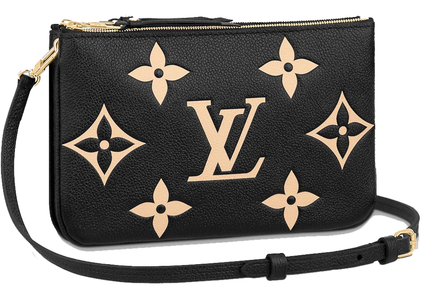 Louis Vuitton Double Zip Pochette Monogram Vivienne Holiday Rose Ballerine  Pink in Coated Canvas with Gold-tone - US