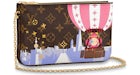 Louis Vuitton Doble Cremallera Pochette Monogram Vivienne Shanghai Forro Rosa