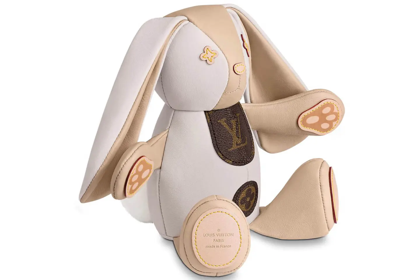 Louis Vuitton Doudou Lewis Rabbit Monogram Beige in Canvas/Leather ...