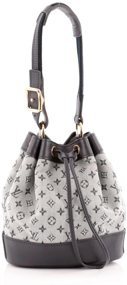 Louis Vuitton Drawstring Bag Noelie Monogram Mini Lin Blue in  Canvas/Leather with Gold-tone - IT