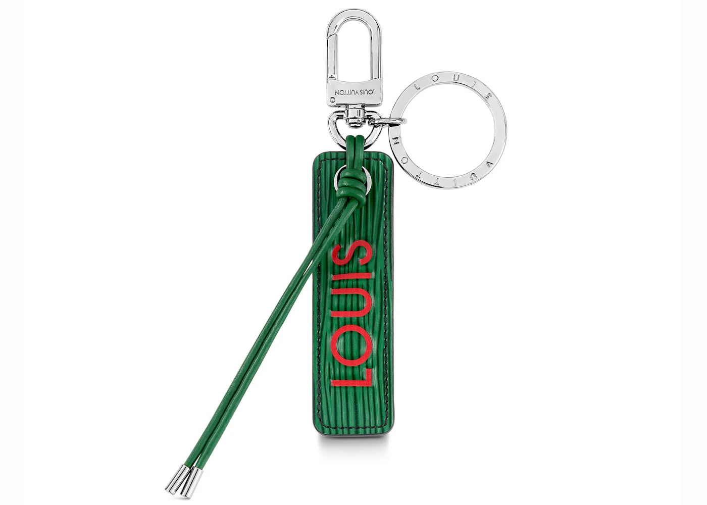 Louis Vuitton Dual Key Holder & Bag Charm Epi Colorblock Green/Red