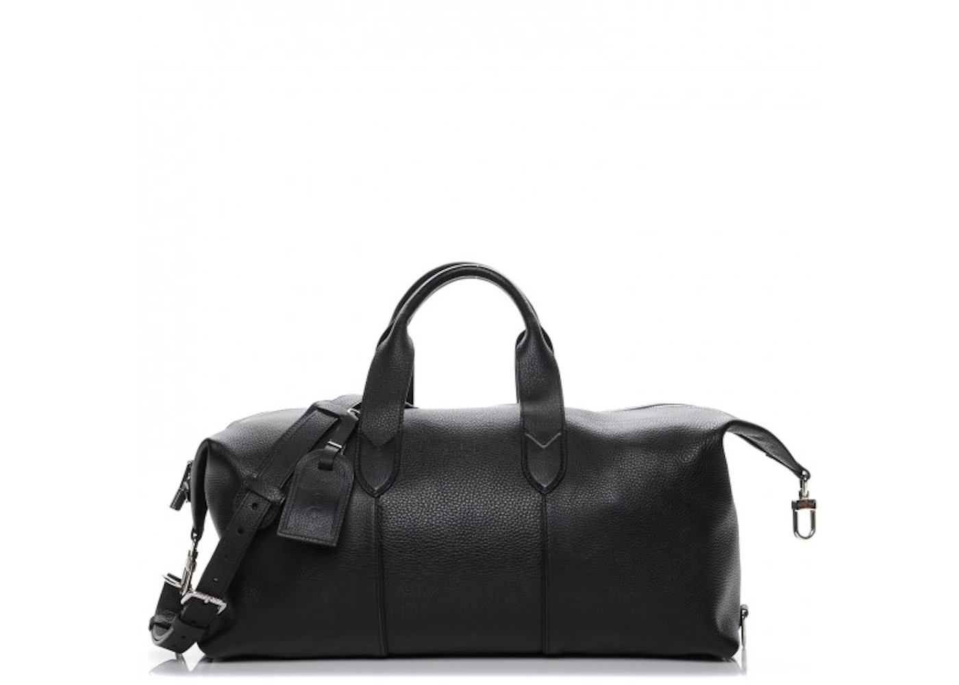 Louis Vuitton Duffel Astralis Taurillon 50 Noir Black in Calfskin with ...