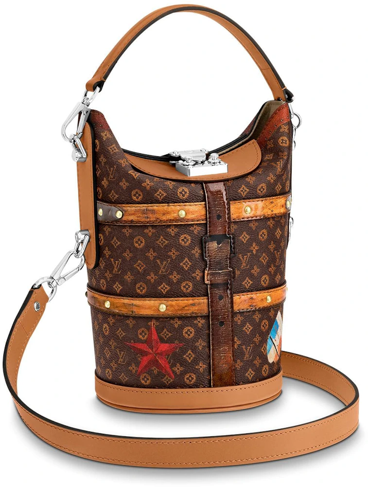 Louis Vuitton Duffle Bag Monogram Time Trunk Brown Multicolor in Canvas  with Silver-tone - GB