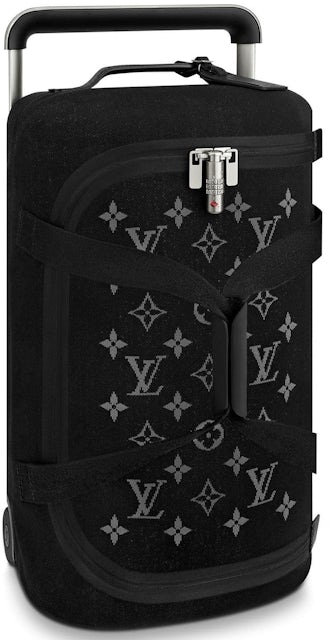 Louis Vuitton Horizon Duffle Soft Jacquard 55 Black in Knit with