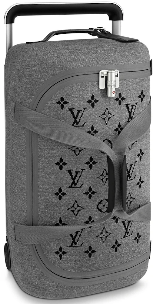 Louis Vuitton Horizon Duffle Soft Jacquard 55 Gray in Knit with