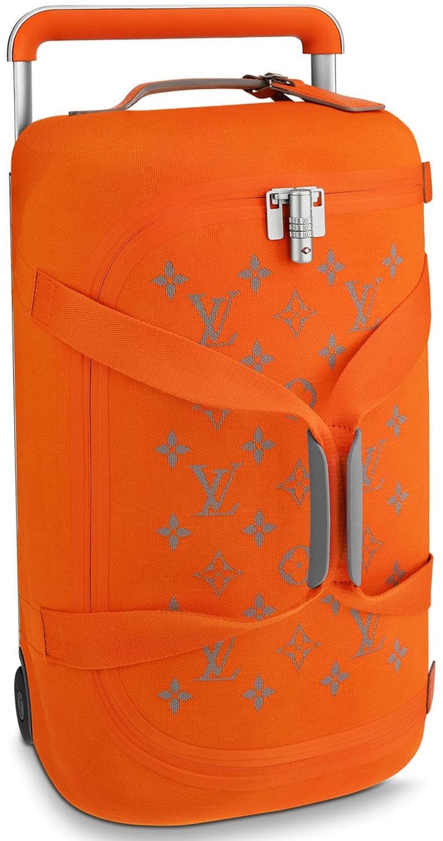 Louis Vuitton Horizon Duffle Soft Jacquard 55 Orange in Knit with