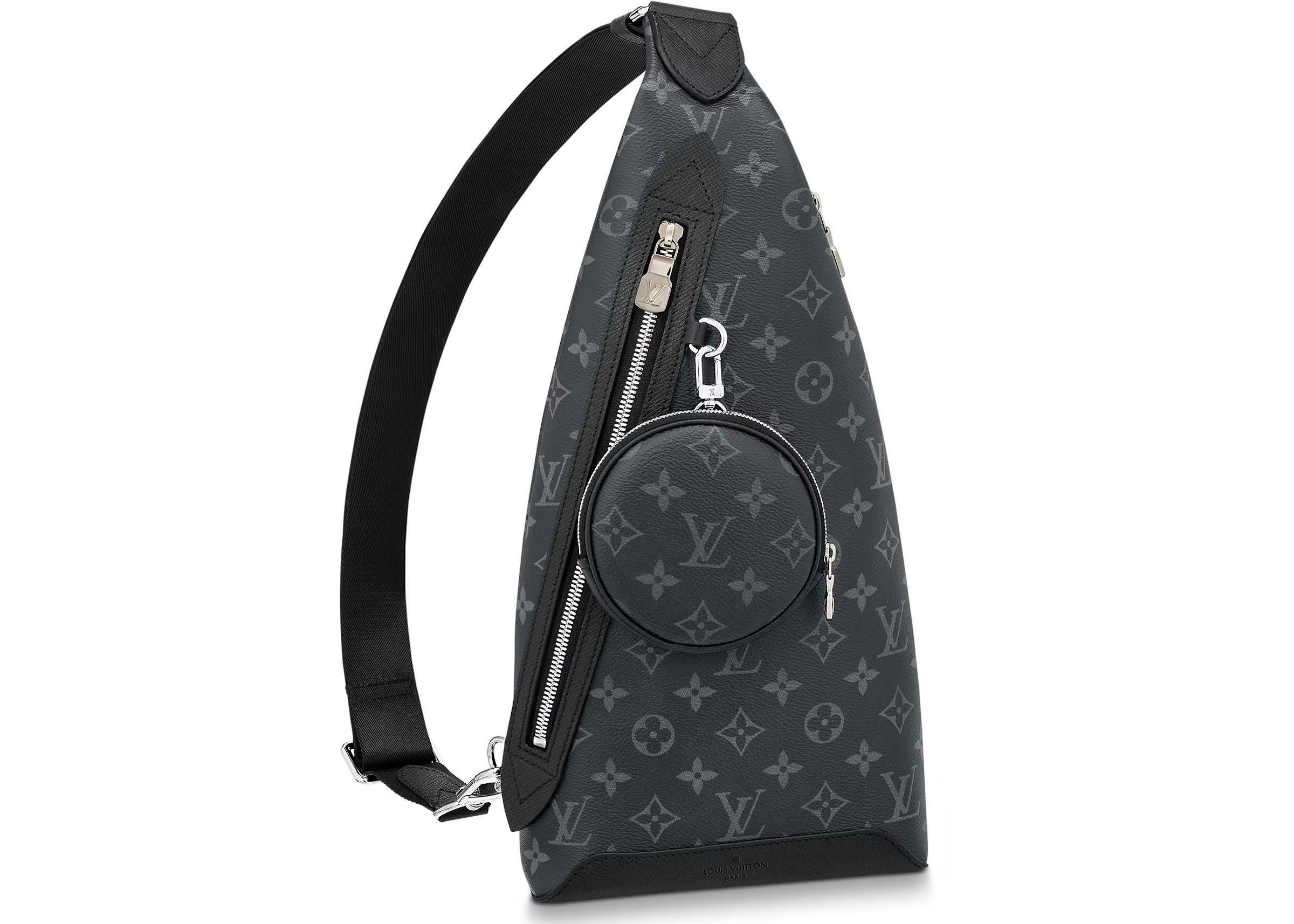 louis vuitton purse with black strap