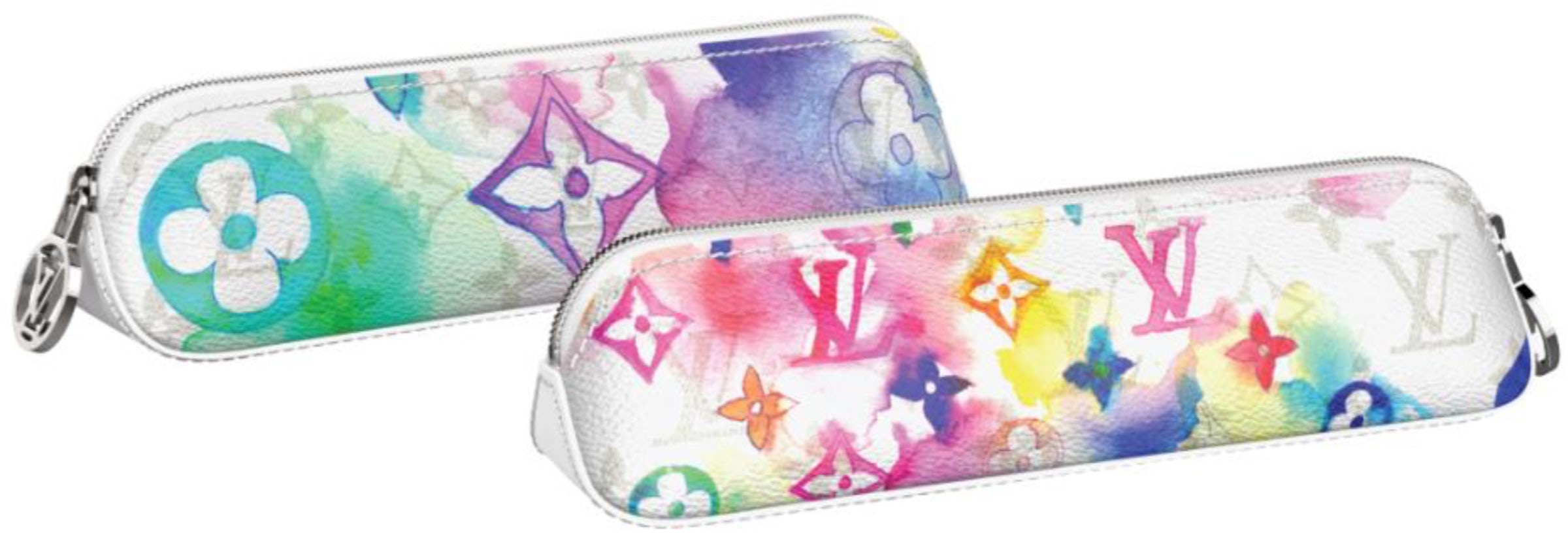 Louis Vuitton Elizabeth Pencil Pouch Game On White in Coated