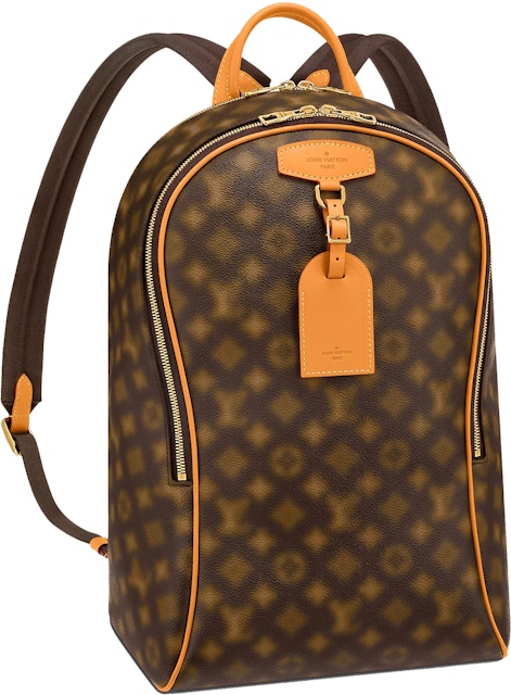 Skelne Tog ledsager Louis Vuitton Ellipse Backpack Blurry Monogram Brown in Coated  Canvas/Cowhide Leather with Gold-tone - US