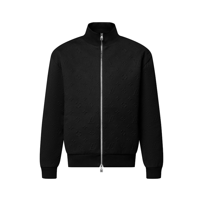 Louis Vuitton Embossed Monogram Jersey Tracksuit Top Black