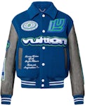 LOUIS VUITTON - Varsity Multipatches Mix Leather Jacket White
