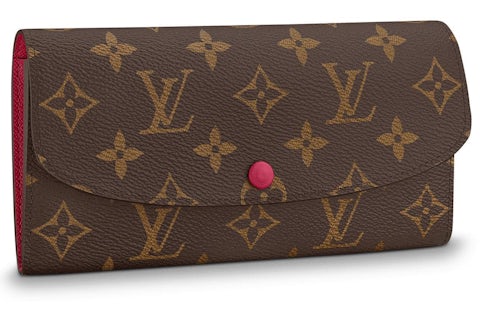 Louis Vuitton Emilie Wallet Monogram Fuchsia in Coated Canvas with
