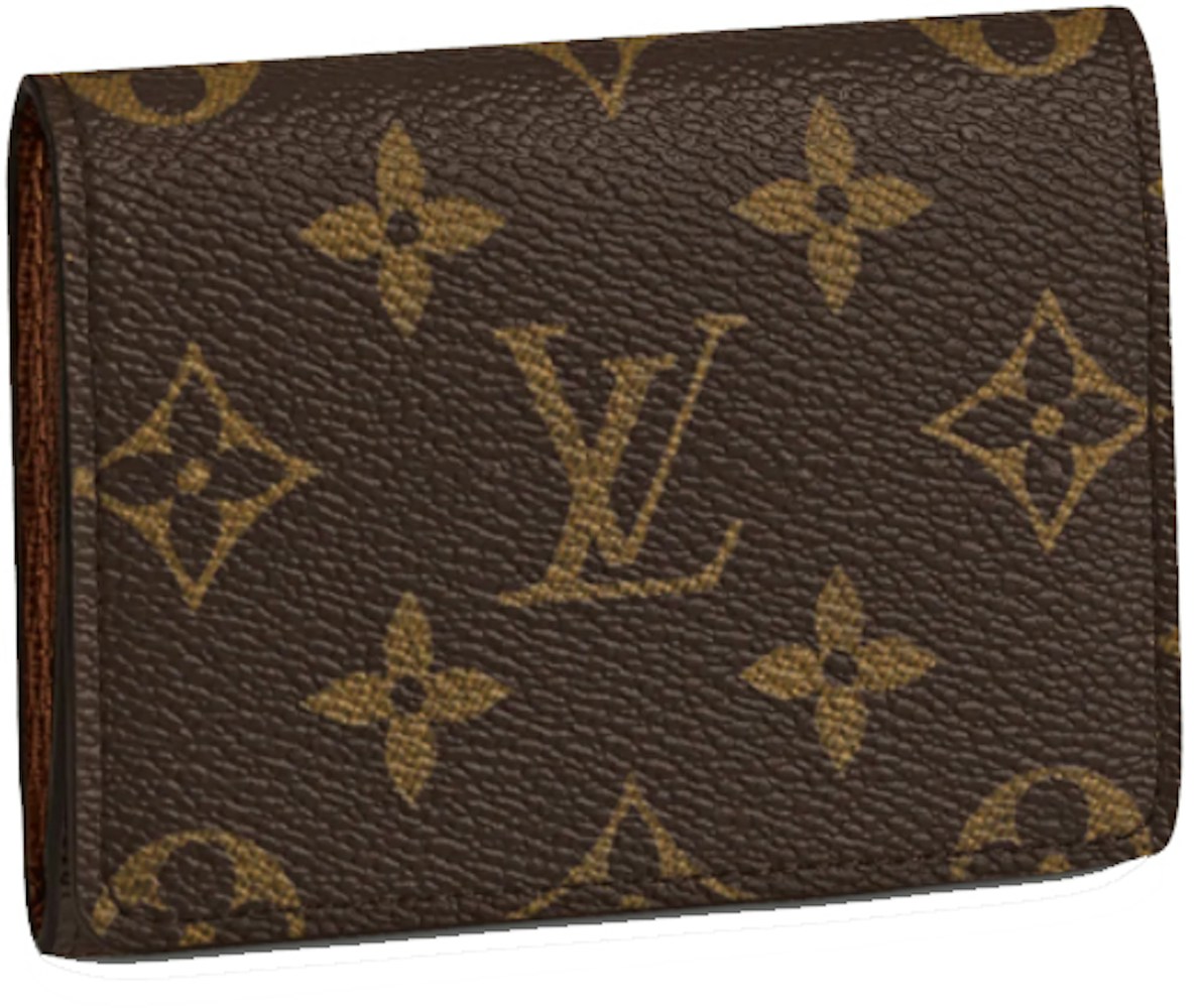 Louis Vuitton Envelope Business Card in Canvas with Gold-tone