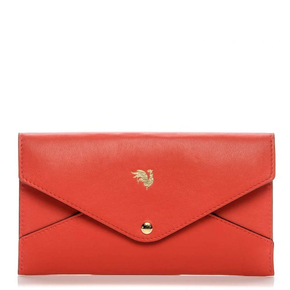 Louis Vuitton Envelope Pouch Chinese New Year Rooster Red in Veau