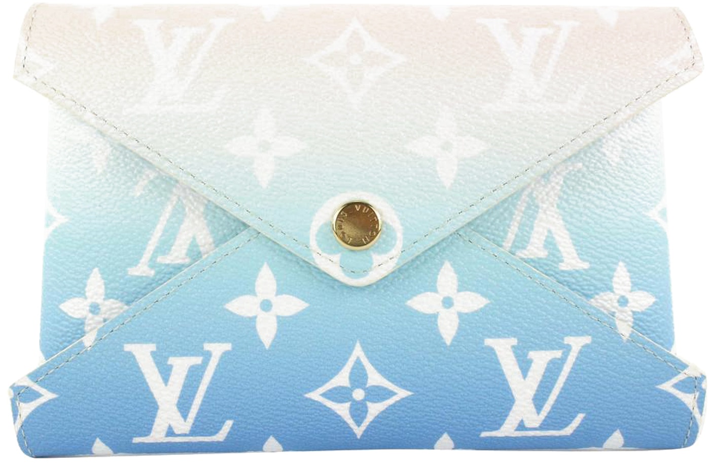 fordelagtige død Encyclopedia Louis Vuitton Envelope Pouch Monogram By the Pool Kirigami MM Blue in  Coated Canvas with Gold-tone