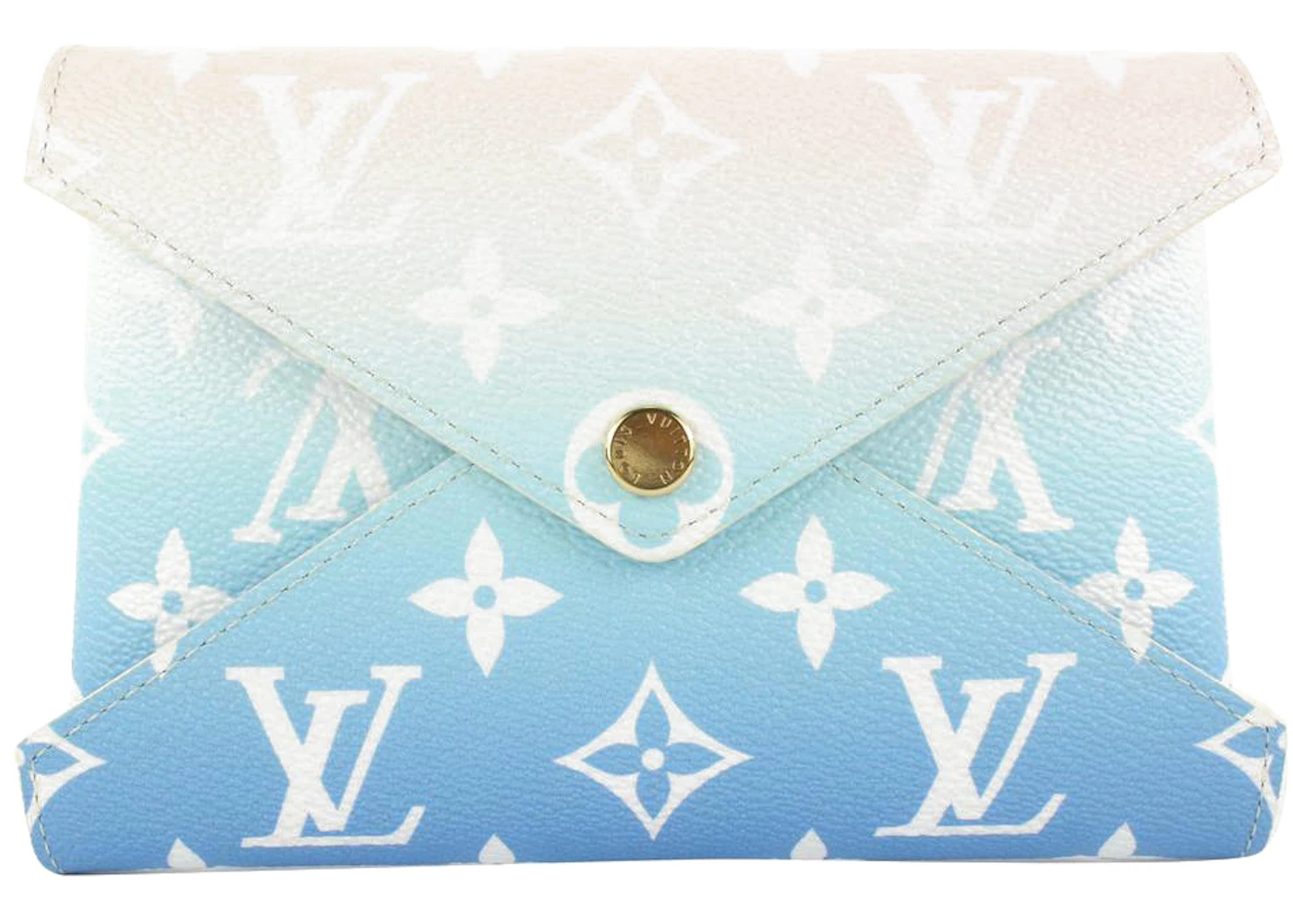 Louis Vuitton Envelope Pouch Monogram By the Pool Kirigami MM Blue in  Coated Canvas with Gold-tone - US