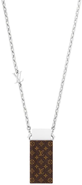 Louis Vuitton Monogram Charms Necklace - Silver-Tone Metal Pendant