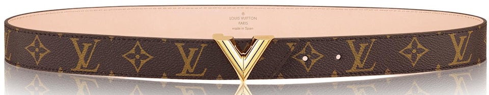 Louis Vuitton LV Trunk Reversible Leather Goods Bracelet Brown Monogram Canvas. Size 19