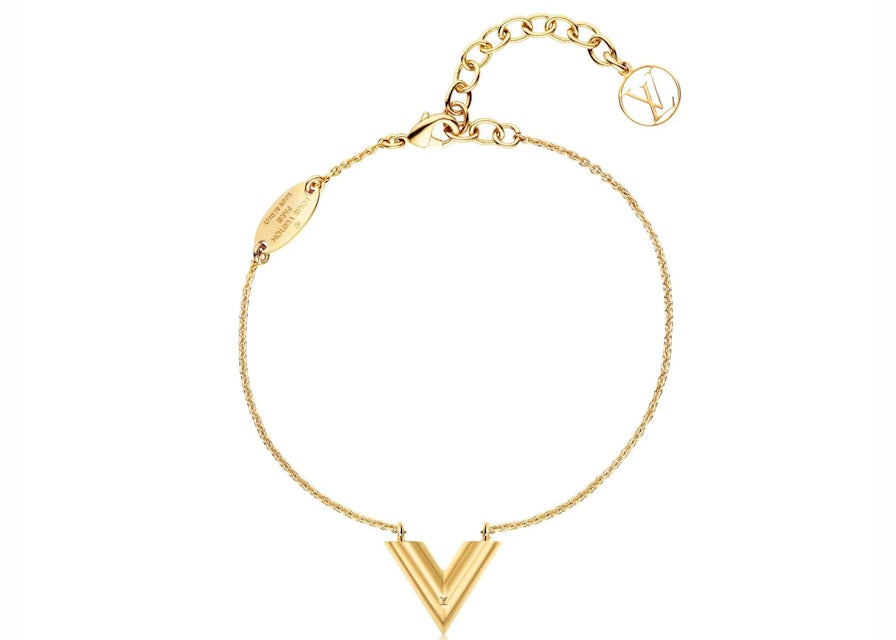 Essential v bracelet Louis Vuitton Gold in Steel - 21221013