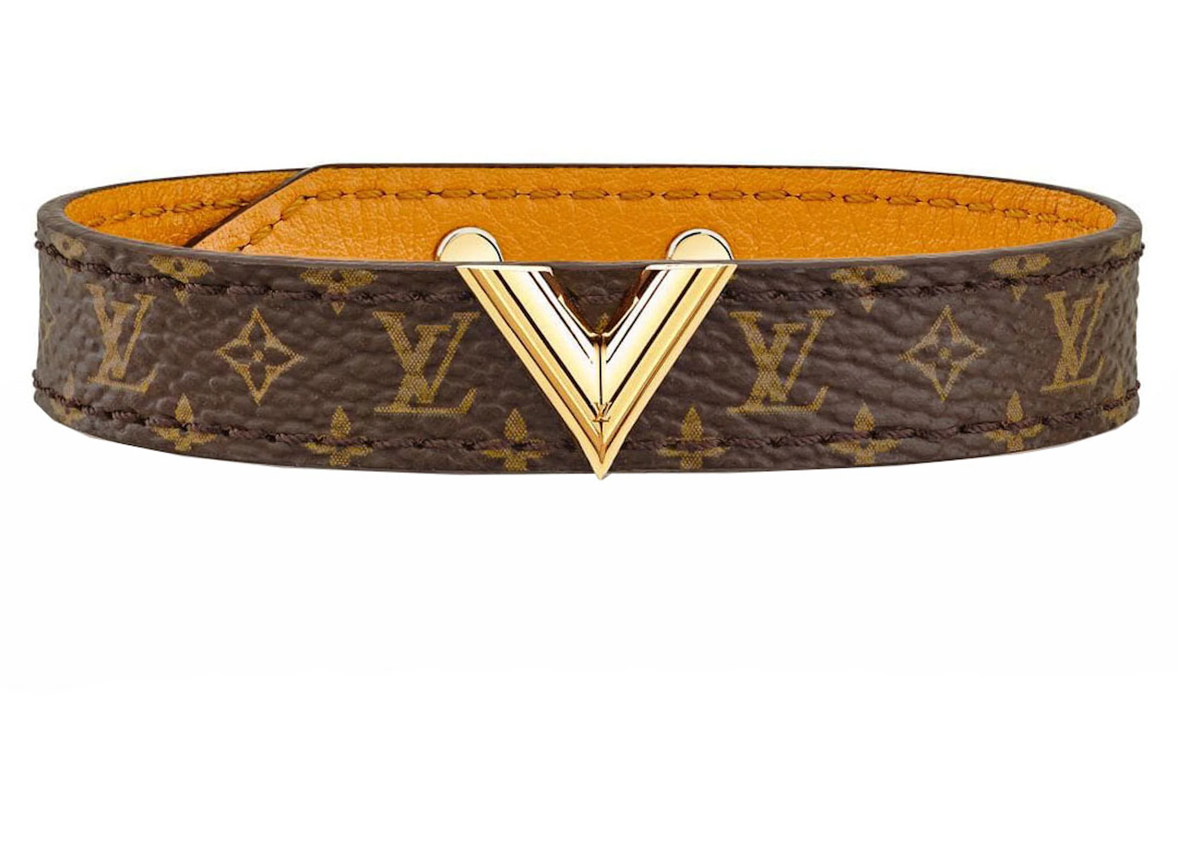 Milieuactivist Generator server Louis Vuitton Essential V Bracelet Monogram Brown in Coated Canvas/Brass  with Gold-tone - US