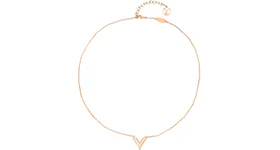 Louis Vuitton Essential V Necklace Rose Gold