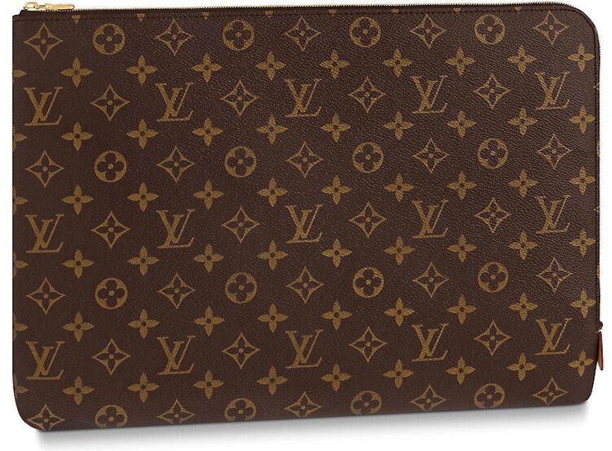 Vintage Louis Vuitton monogram envelope style document portfolio