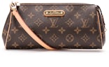 Eva cloth handbag Louis Vuitton Brown in Cloth - 37866817