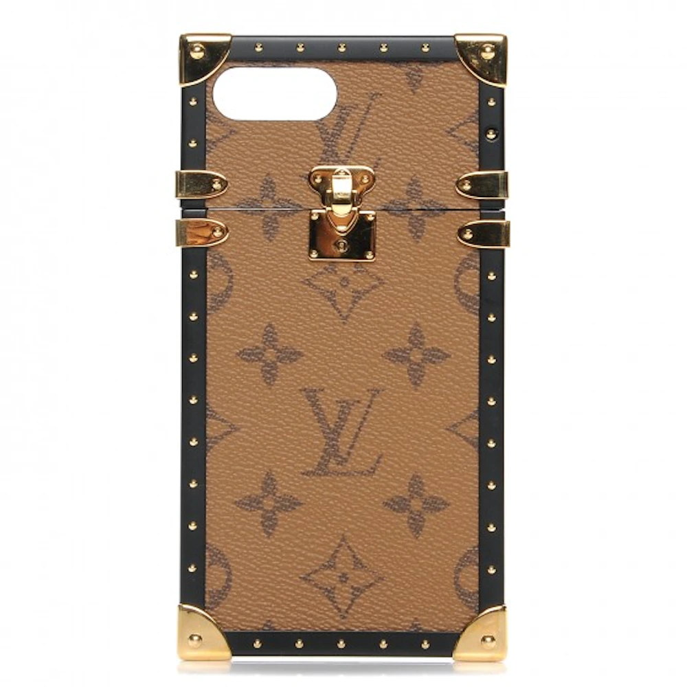 Louis Vuitton Eye Trunk iPhone 7 Plus Case Monogram Reverse Brown
