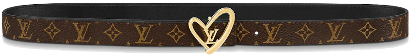 Louis Vuitton Fall in Love Reversible Belt Monogram Black in