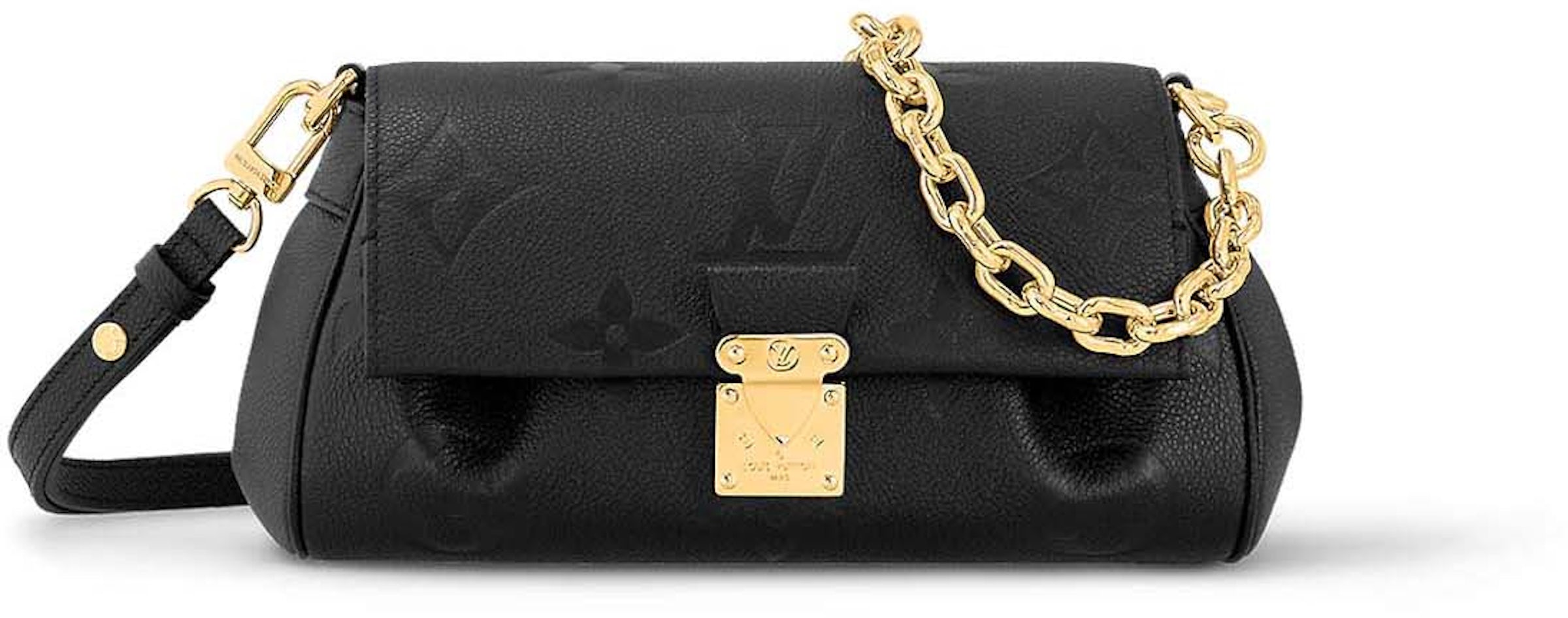 Louis Vuitton Favorite Black in Monogram Empreinte Embossed Supple