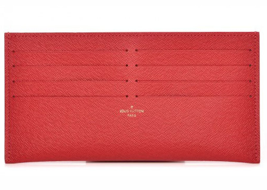 Louis Vuitton Pochette Felicie Card Holder Insert Red