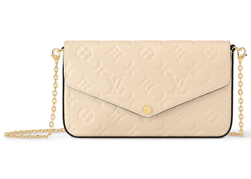 Pre-owned Louis Vuitton Women's Felicie Pochette In Cream