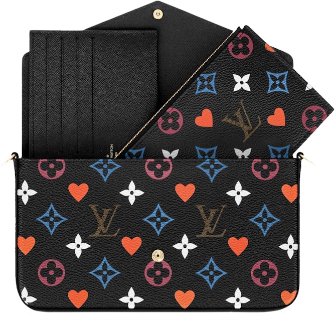 100% Authentic Louis Vuitton Game On Kirigami Pochette Logo Monogram Clutch  Bag