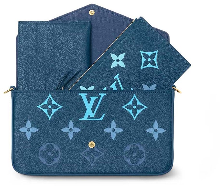 Louis Vuitton Felicie Pochette Gradient Blue