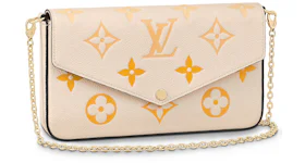 Louis Vuitton Felicie Pochette Monogram Empreinte Cream
