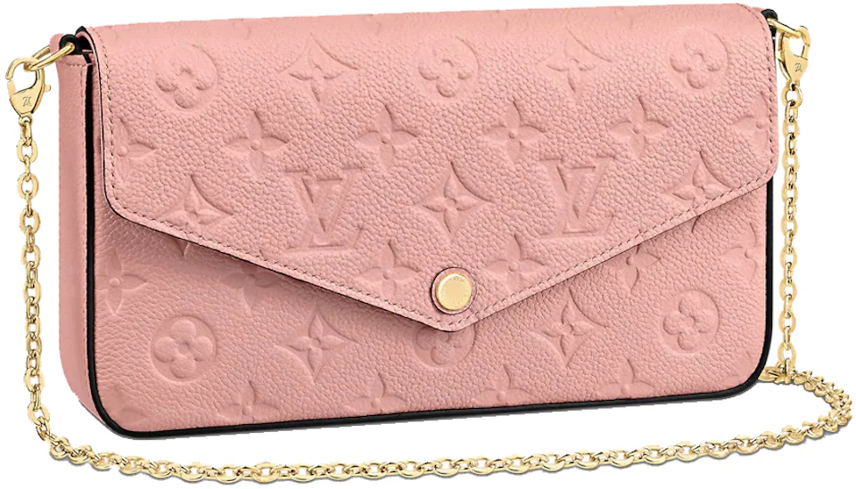 Louis Félicie Monogram Empreinte Rose Poudre in Leather with Gold-tone US
