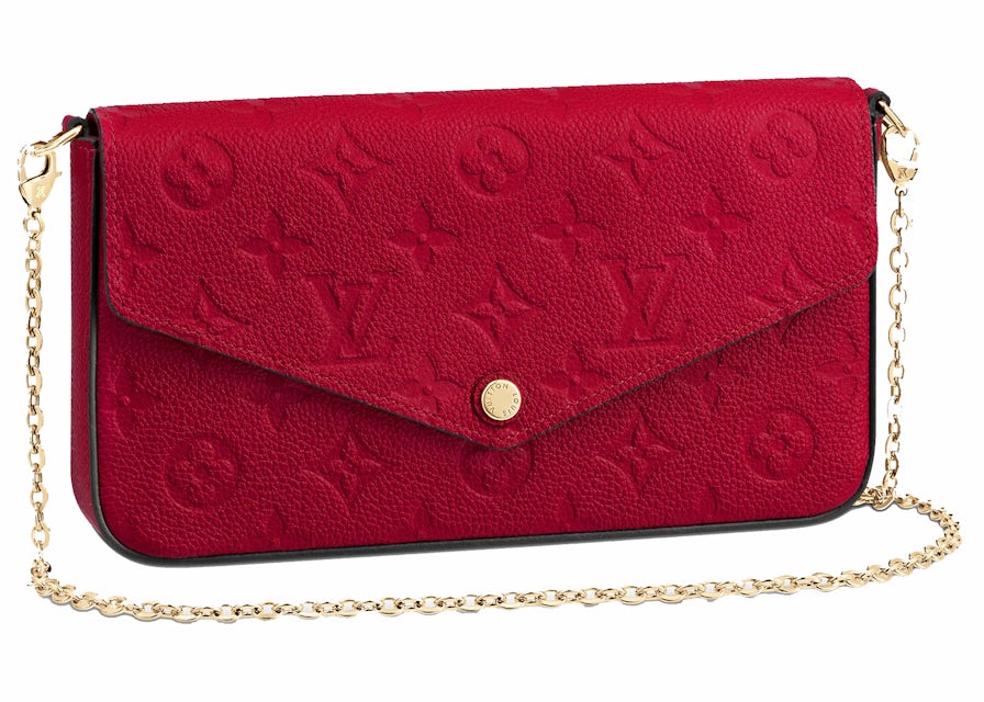 Louis Vuitton Félicie Pochette (Without Accessories) Monogram Empreinte  Scarlet Red in Cowhide Leather with Gold-tone - US