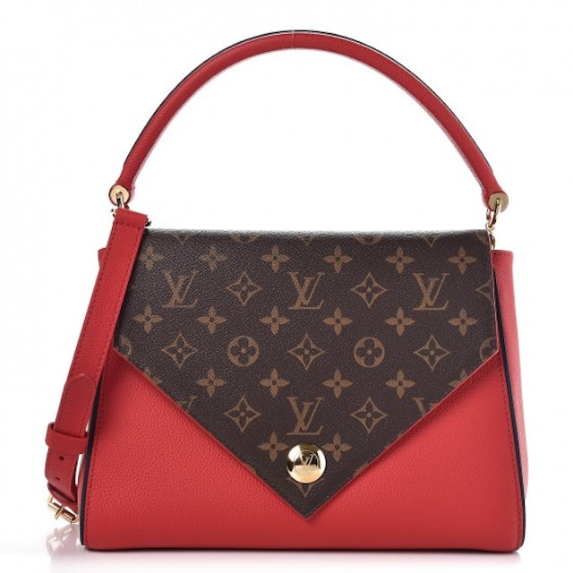 Louis Vuitton Flap Double V Monogram With Accessories Rubis in  Canvas/Leather with Gold-tone - US