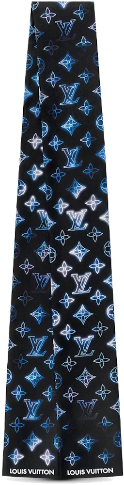 Louis Vuitton BANDEAU FLIGHT MODE Dark blue Silk ref.403062 - Joli