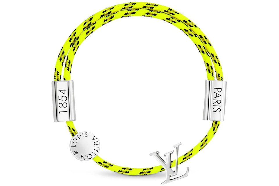 Louis Vuitton Fluo Necklace Bracelet Yellow in Calfskin Leather