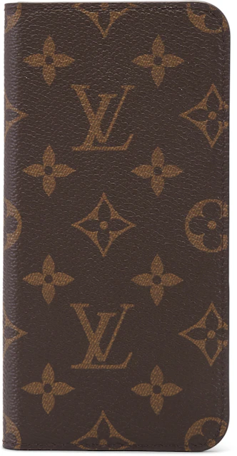 gaffel Daggry morgue Louis Vuitton Folio Case iPhone 7/8 Plus Monogram Brown in Canvas