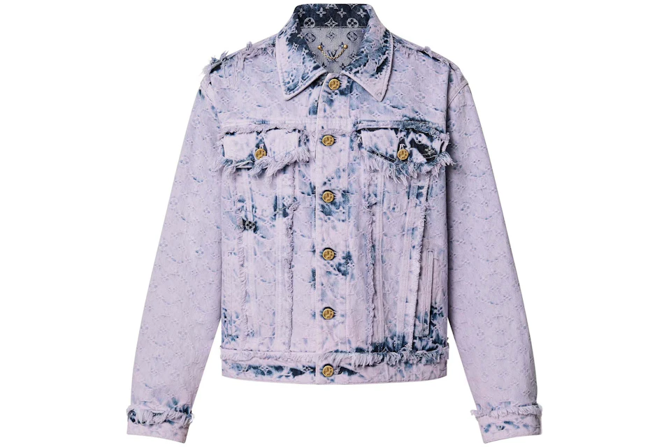 Louis Vuitton Fringed Monogram Boyhood Denim Jacket Lavender - SS23 - KR
