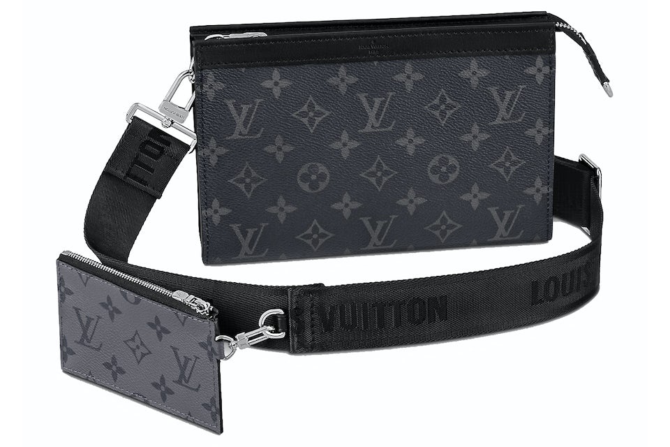 Louis Vuitton Gaston Wearable Wallet Monogram Eclipse Reverse Black in  Coated Canvas/Leather - US