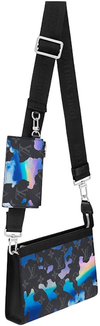S-Lock Vertical wearable wallet Monogram Macassar Canvas - Men