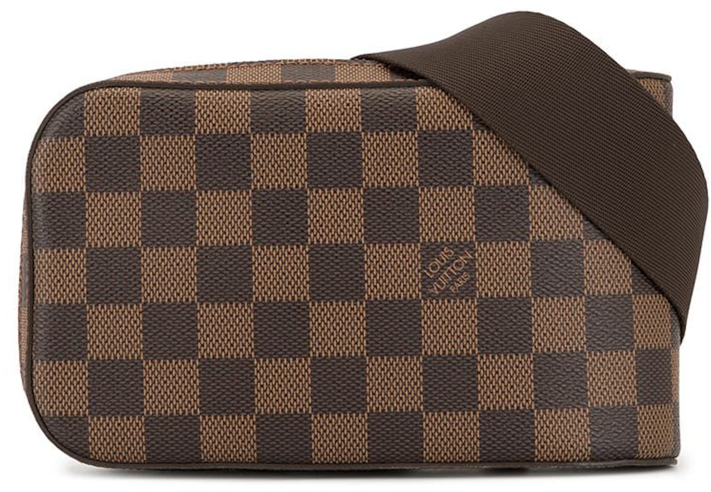Louis Vuitton Geronimos Damier Ebene Lining in Coated Canvas with Gold-tone